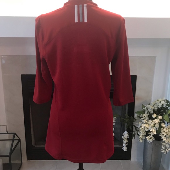 Womens Red Adidas Medium Shirt - Picture 3 of 8